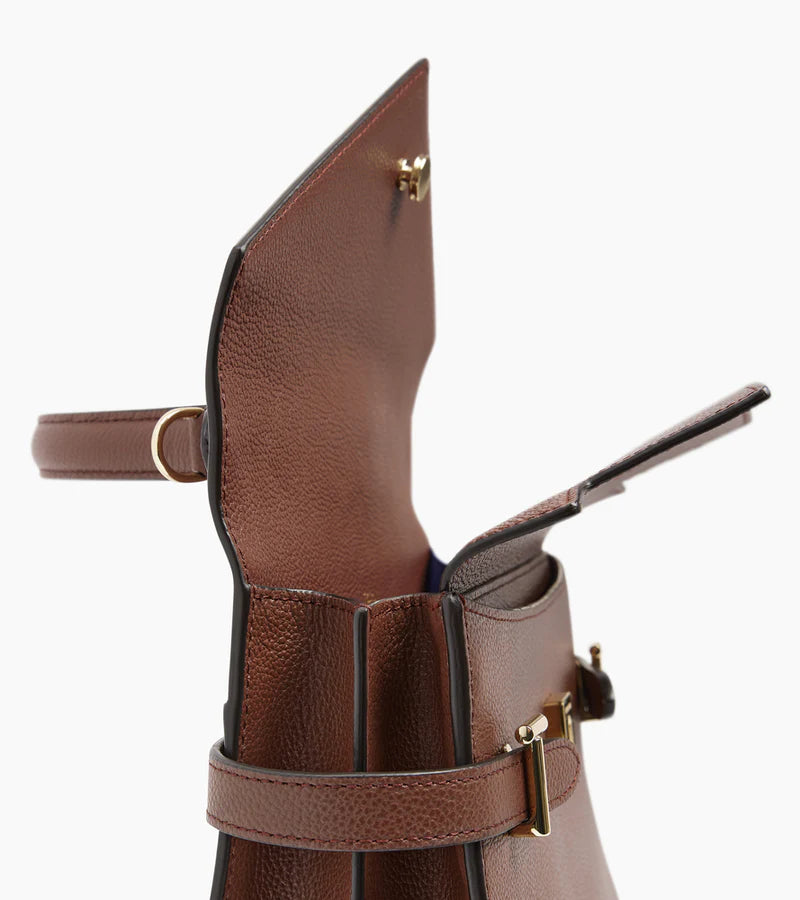 Sac Emilie double rabat Le Tanneur Ébène