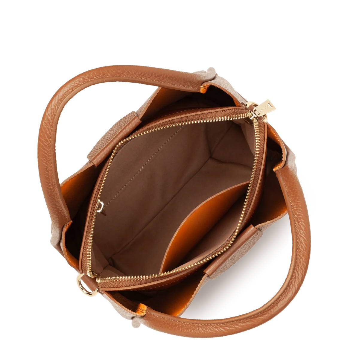Petit Sac à main Ida Double Lancaster Camel