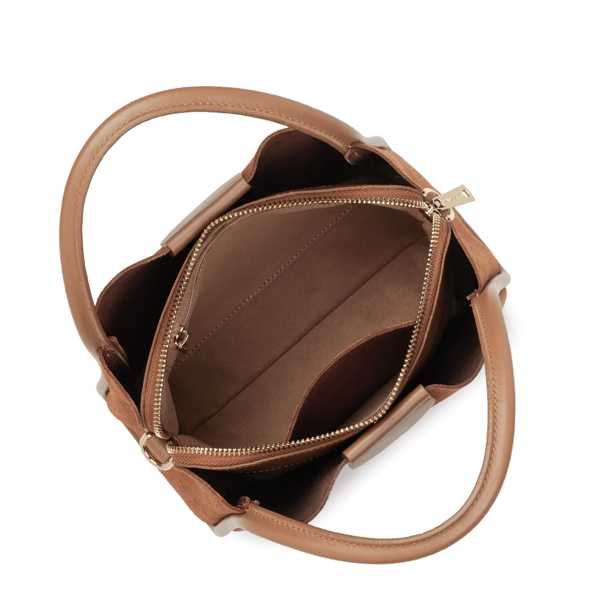 Petit Sac à main Suède Ida Lancaster Moka