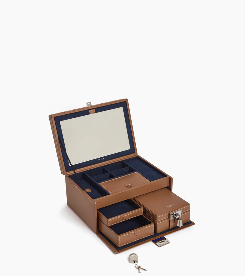 Grande Boîte à Bijoux Tan Le Tanneur