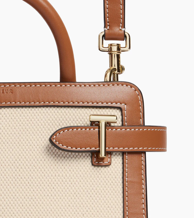 Petit sac Emilie Le Tanneur Toile Coton et Cuir