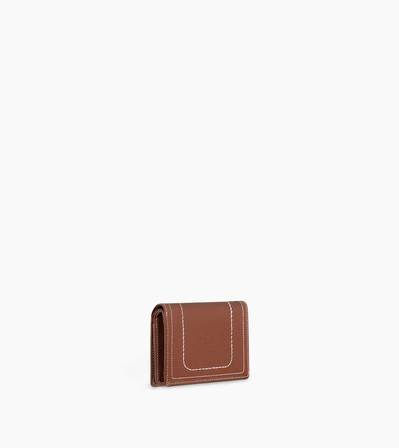 Portefeuille Ella petit Le Tanneur Acajou