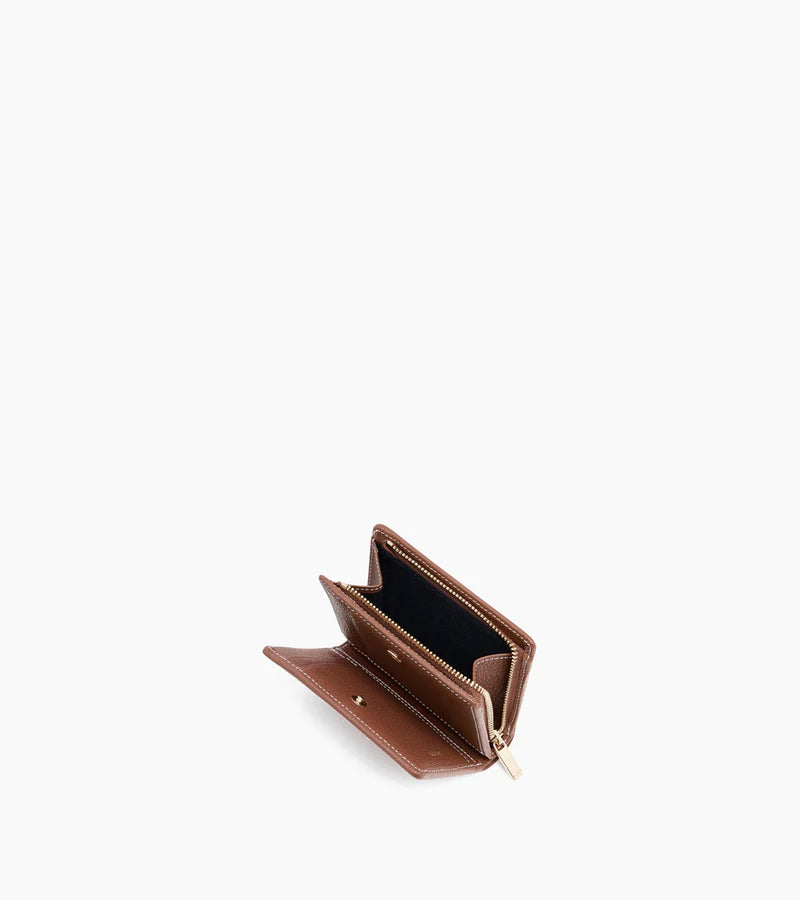 Portefeuille Ella petit Le Tanneur Acajou