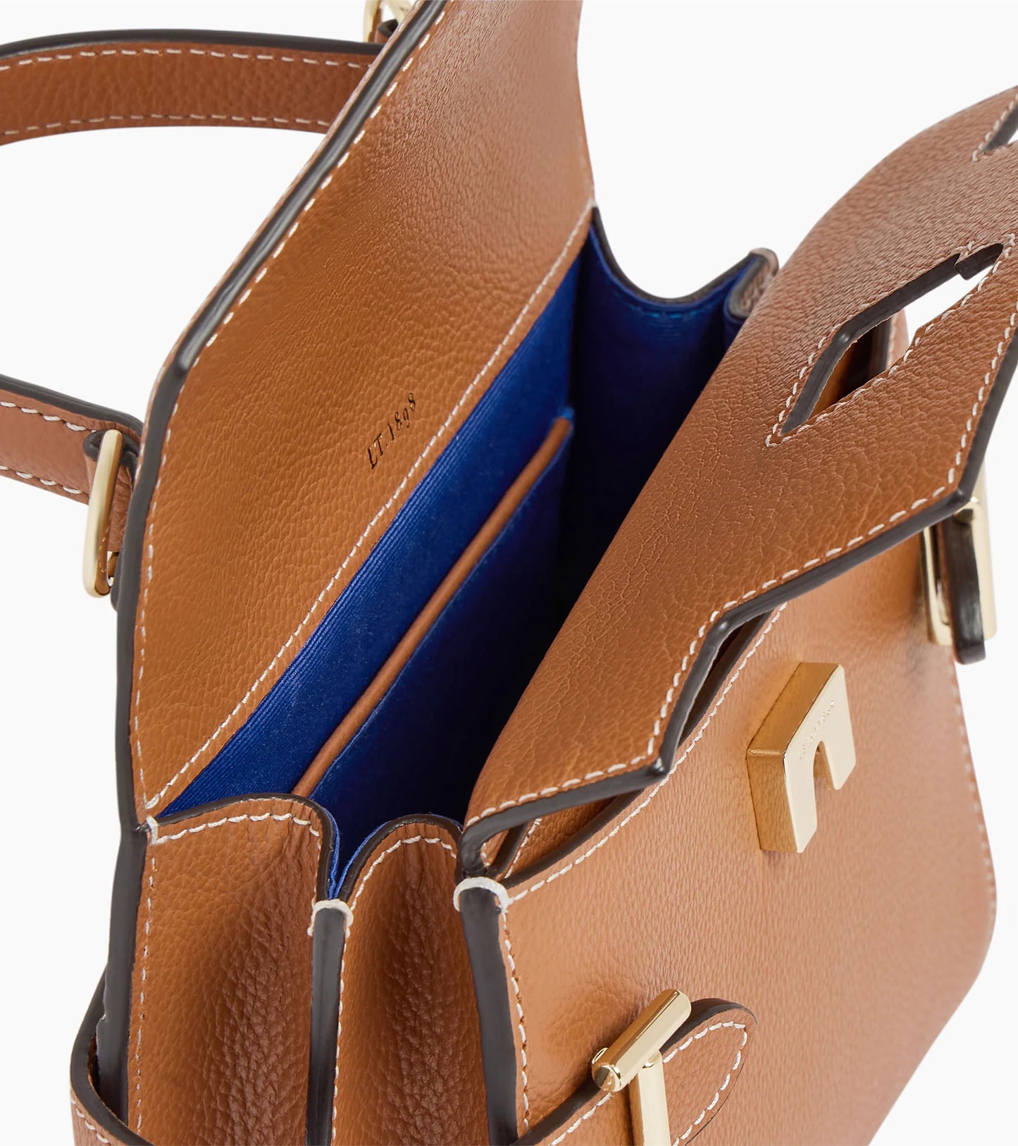 Petit modèle Emilie double rabat Le Tanneur Tan