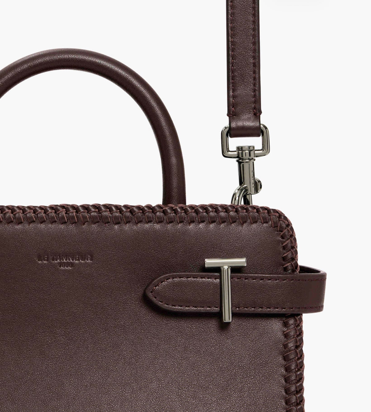 Petit sac Emilie Le Tanneur en cuir lisse et surqûre