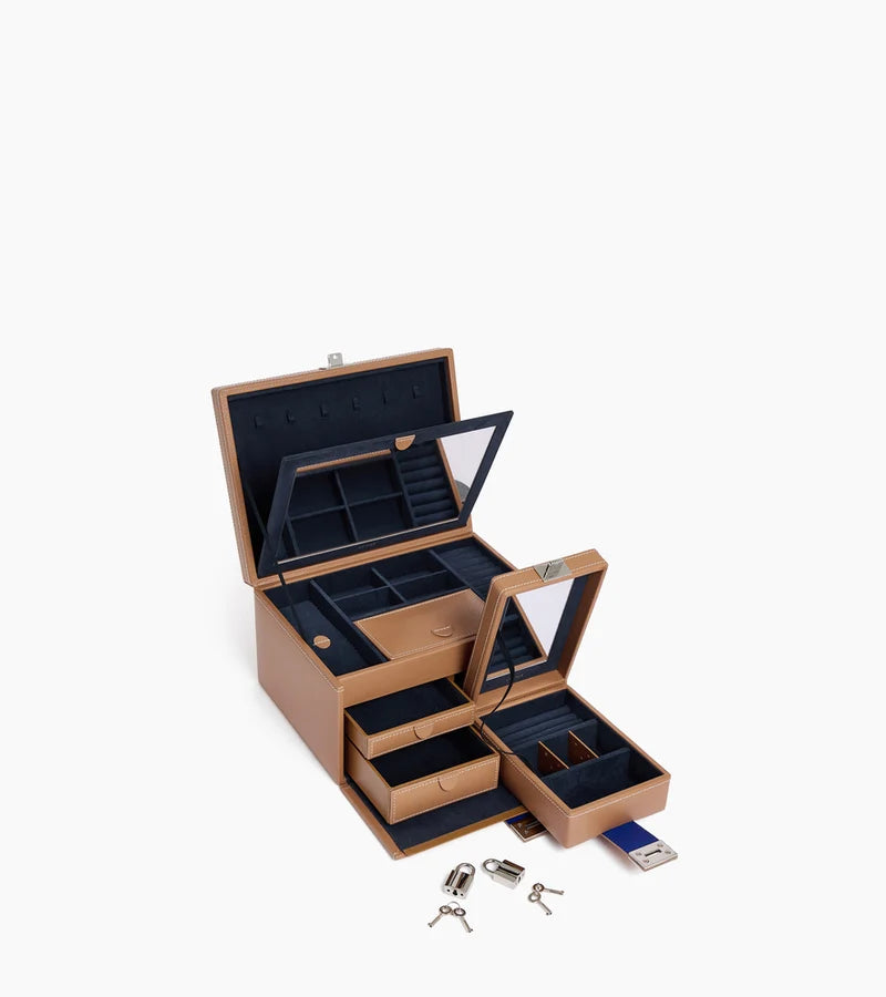 Grande Boîte à Bijoux Tan Le Tanneur