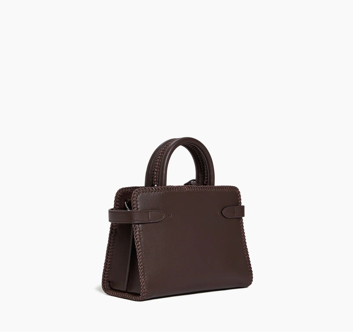 Petit sac Emilie Le Tanneur en cuir lisse et surqûre