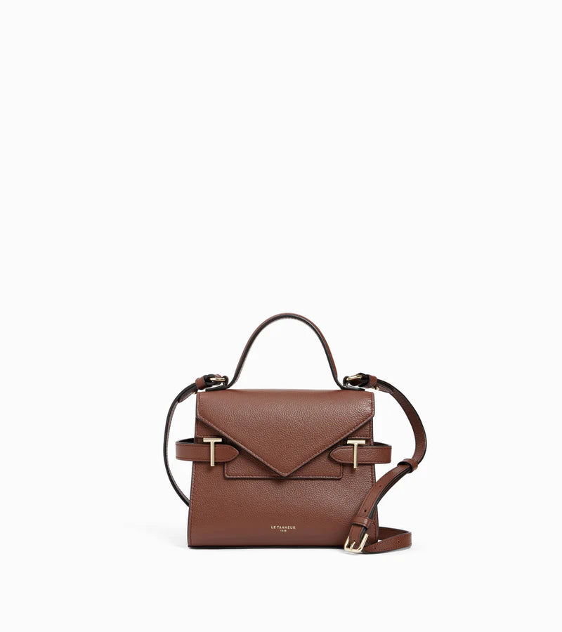 Petit modèle Emilie double rabat Le Tanneur Ébène