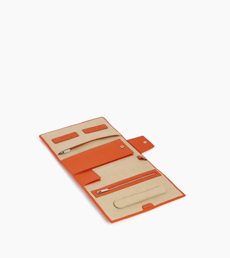 Pochette à Bijoux de voyage Le Tanneur Orange