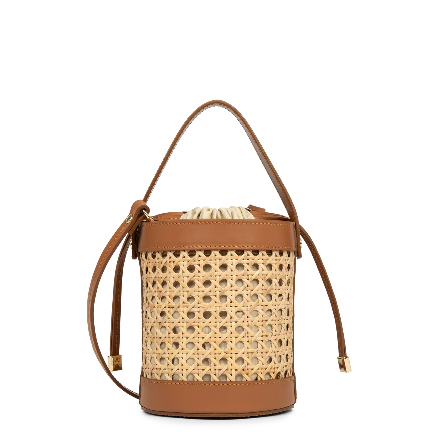 Petit Sac Sceau Cannage Rotin