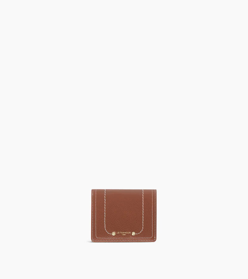 Portefeuille Ella petit Le Tanneur Acajou