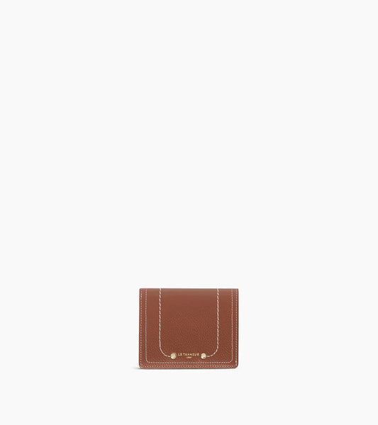 Portefeuille Ella petit Le Tanneur Acajou