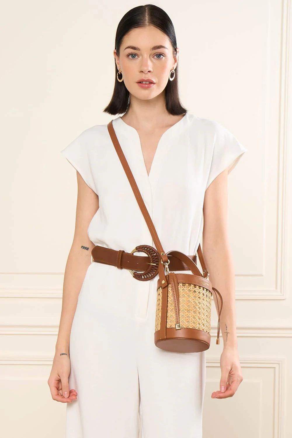 Petit Sac Sceau Cannage Rotin