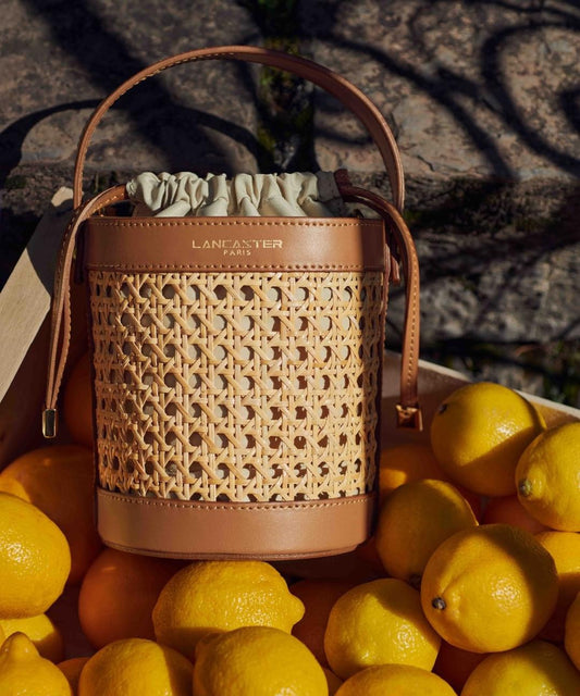 Petit Sac Sceau Cannage Rotin