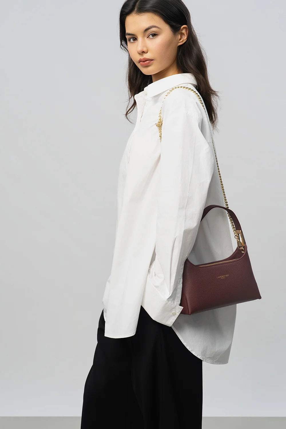 Petit sac Lychee Ace Lancaster Bordeaux