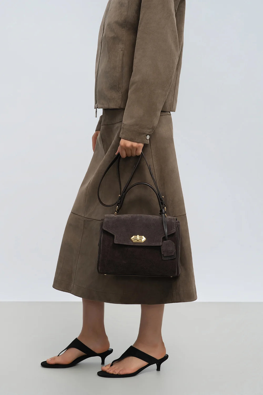 Suède Grace Marron Lancaster