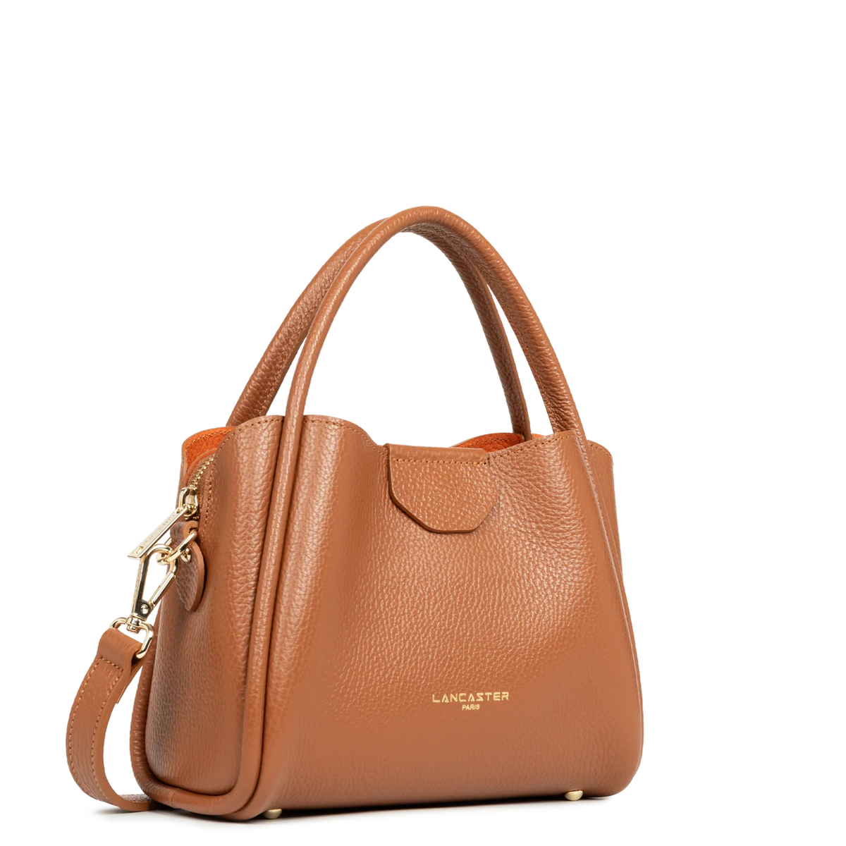 Petit Sac à main Ida Double Lancaster Camel