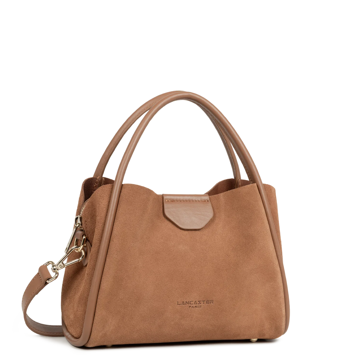 Petit Sac à main Suède Ida Lancaster Moka