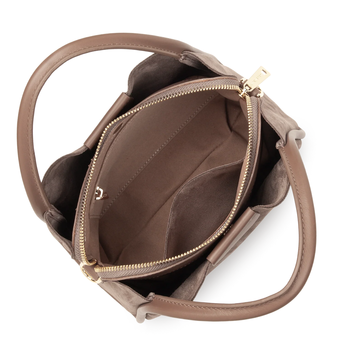 Petit Sac à main Suède Ida Lancaster Marron