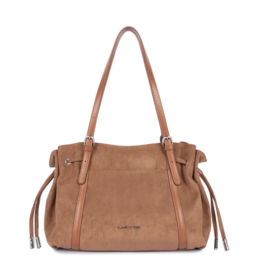 Sac Cabas Velvet Emma Lancaster Moka