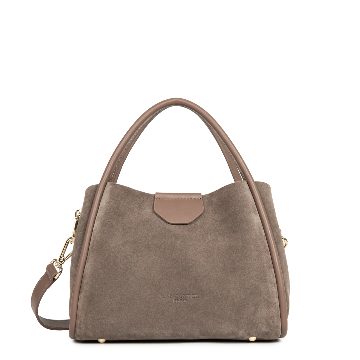 Petit Sac à main Suède Ida Lancaster Marron
